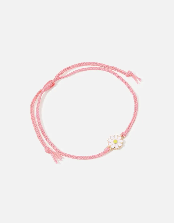 Accessorize Enamel Daisy Thread Anklet Women Anklets