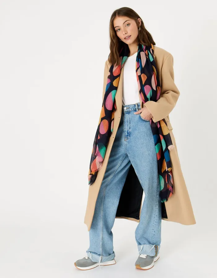 Accessorize New Spot Print Scarf Women Scarves