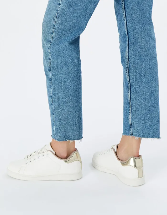 Accessorize Plain Stud Trainers White White Women Trainers