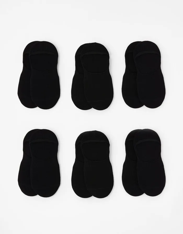 Accessorize SuperSoft Bamboo Footsie Sock Multipack Black Women Socks and Tights