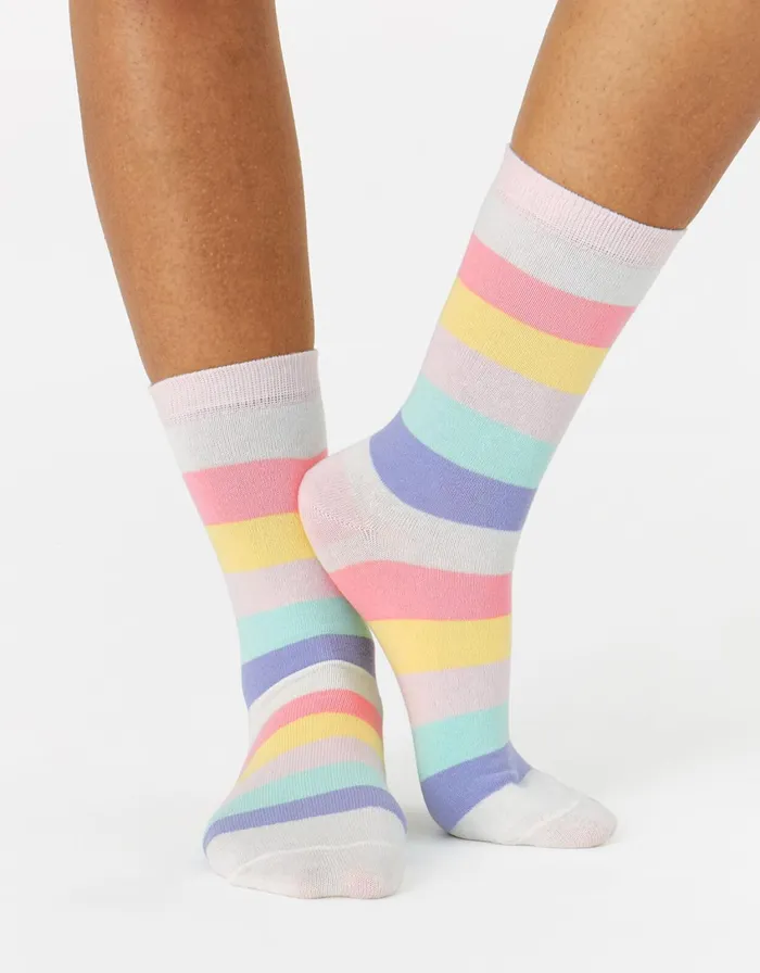 Accessorize Wide Stripe Socks Women Socks and Tights
