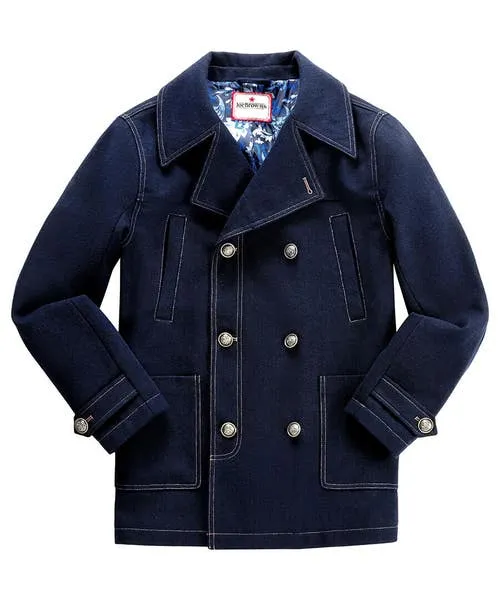 Apparel Denim Styles Joebrowns Border Pea Coat Navy Apparel Denim Styles Joebrowns Border Pea Coat Navy