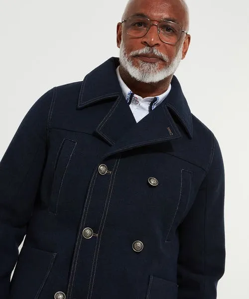 Apparel Denim Styles Joebrowns Border Pea Coat Navy Apparel Denim Styles Joebrowns Border Pea Coat Navy