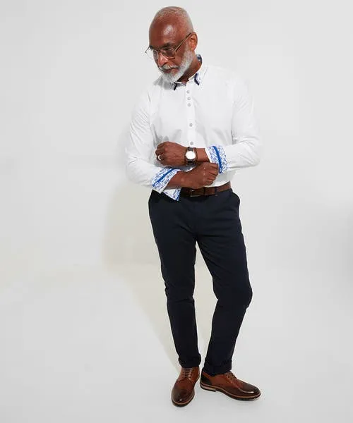 Apparel Shirts Joebrowns Terrific Triple Collar Shirt White Apparel Shirts Joebrowns Terrific Triple Collar Shirt White
