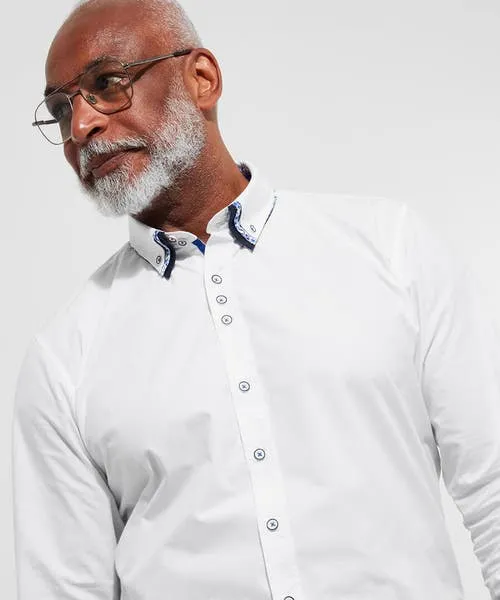 Apparel Shirts Joebrowns Terrific Triple Collar Shirt White Apparel Shirts Joebrowns Terrific Triple Collar Shirt White