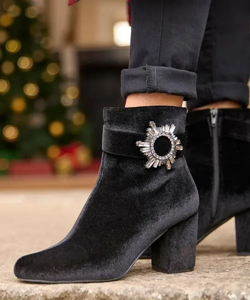 Apparel Shoes Sandals and Boots Joebrowns The Night Is Yours Velvet Boots Black Apparel Shoes Sandals and Boots Joebrowns The Night Is Yours Velvet Boots Black