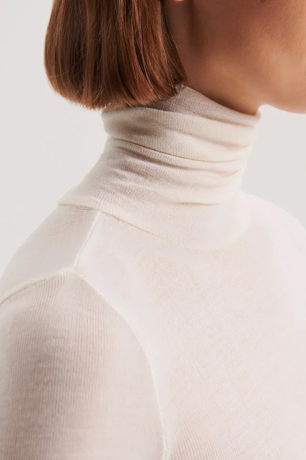Babywool Women BABYWOOL POLO IVORY ALL Scanlan Theodore Babywool Women BABYWOOL POLO IVORY ALL Scanlan Theodore
