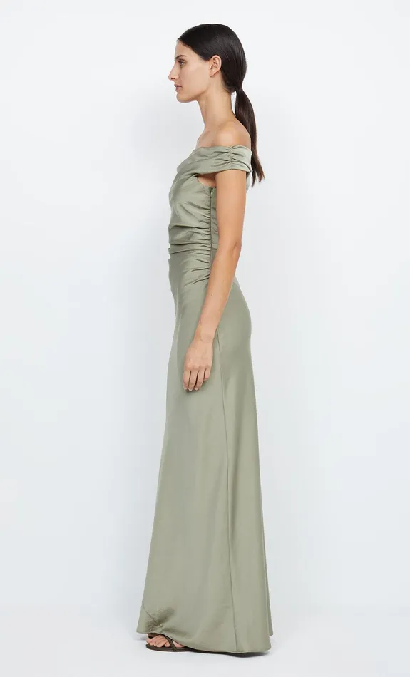 Bec Bridge Prom Dresses Women ETERNITY OFF SHOULDER MAXI 8211 SAGE