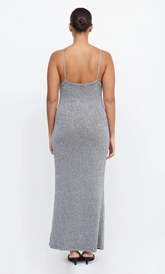 Bec Bridge Prom Dresses Women SADIE SEQUIN KNIT SLIP DRESS 8211 CHARCOAL
