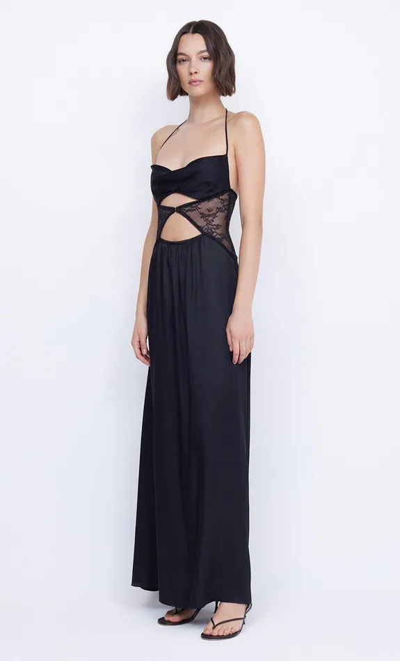 Bec Bridge Prom Dresses Women SANTAL HALTER MAXI DRESS 8211 BLACK