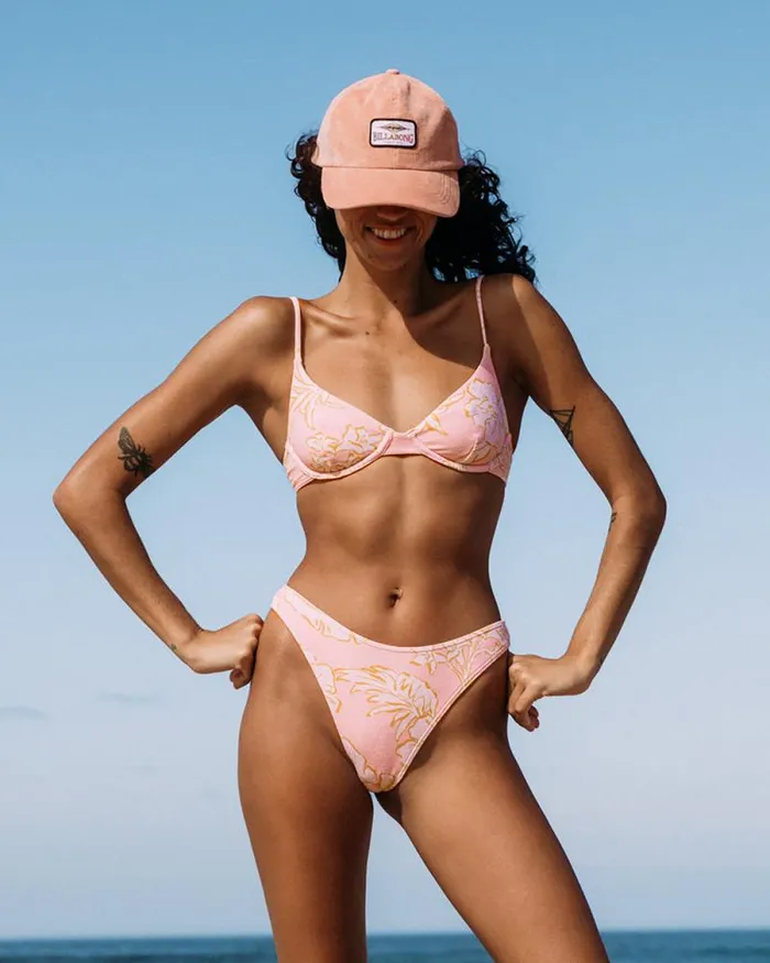 Billabong Bikinis The Tropics Call Underwire Bikini Top Feelin Peachy 8211 Women