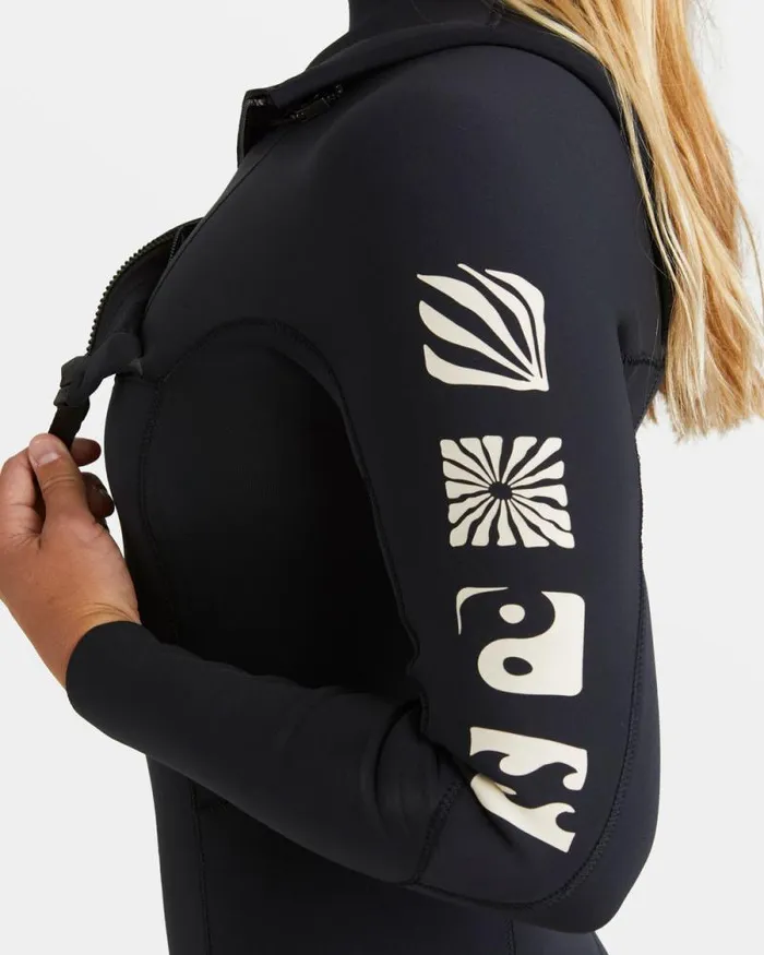 Billabong Fullsuits 43mm Synergy Natural Upcycler Chest Zip GBS Wetsuit Night Fall 8211 Women
