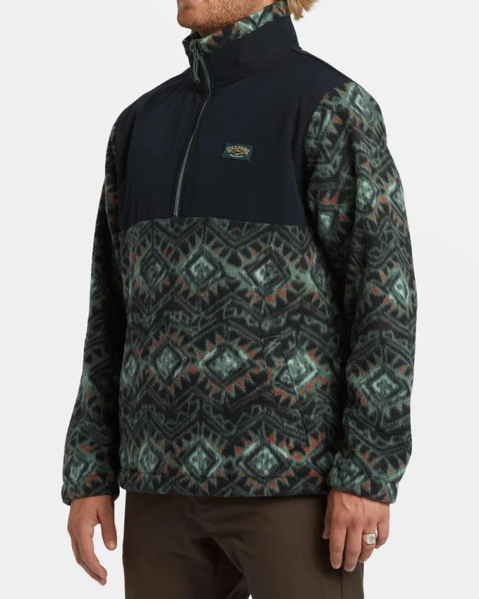 Billabong Hoodies and Fleece Boundary Reissue Polar Fleece Half Zip Pullover Black 8211 Men Billabong Hoodies and Fleece Boundary Reissue Polar Fleece Half Zip Pullover Black 8211 Men