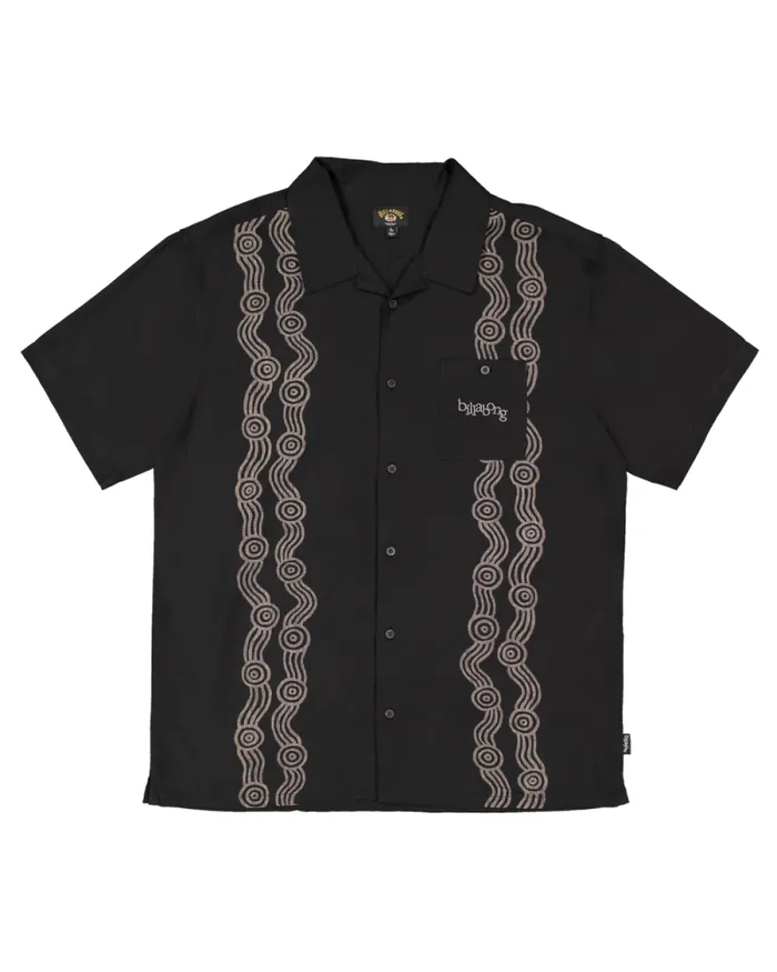 Billabong Shirts Otis Water Short Sleeve Shirt Black 8211 Men