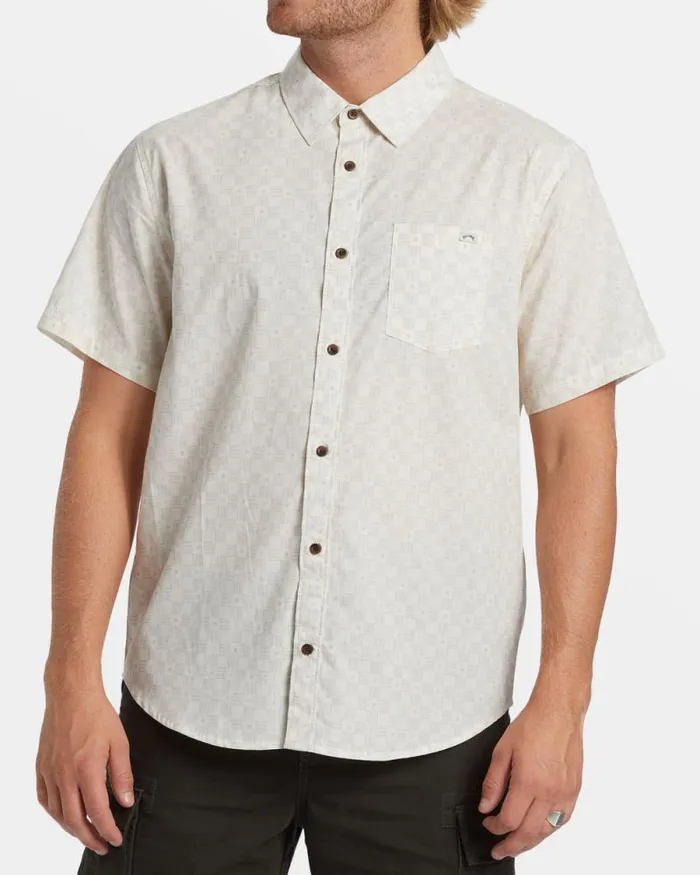 Billabong Shirts Sundays Mini Short Sleeve Shirt Taupe 8211 Men