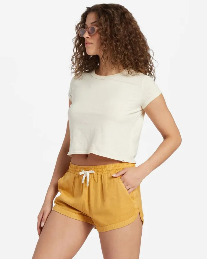 Billabong Shorts Road Trippin Elastic Waist Shorts Wild Honey 8211 Women Billabong Shorts Road Trippin Elastic Waist Shorts Wild Honey 8211 Women