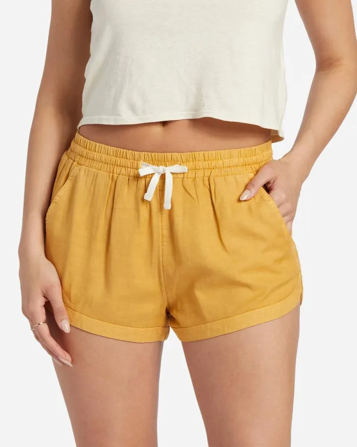 Billabong Shorts Road Trippin Elastic Waist Shorts Wild Honey 8211 Women Billabong Shorts Road Trippin Elastic Waist Shorts Wild Honey 8211 Women