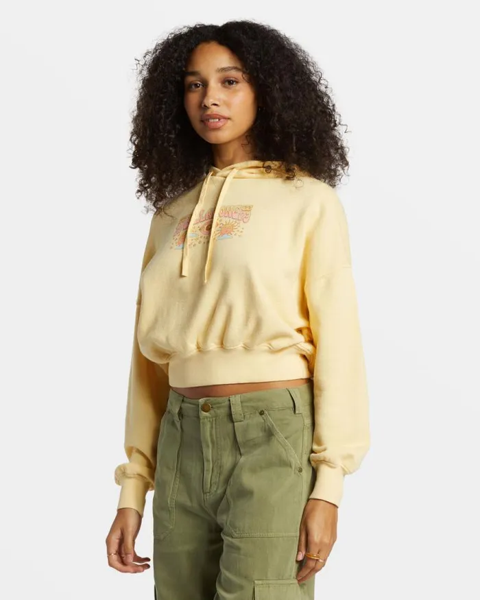 Billabong Sweatshirts and Fleece All Time Fleece Pullover Sweatshirt Retro Yellow 8211 Women Billabong Sweatshirts and Fleece All Time Fleece Pullover Sweatshirt Retro Yellow 8211 Women