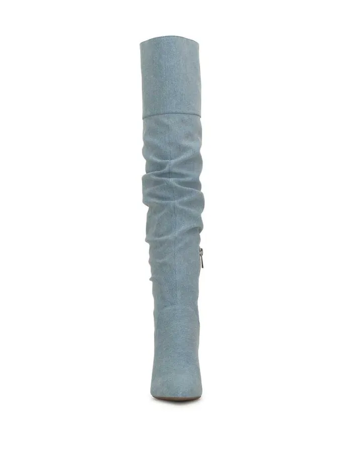 Boots and Booties Shoes Jessica Simpson Anitah Over The Knee Boot In Denim