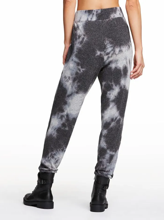 Bottoms Clothing Jessica Simpson Riya Tie Dye Pant In Black Tie Dye