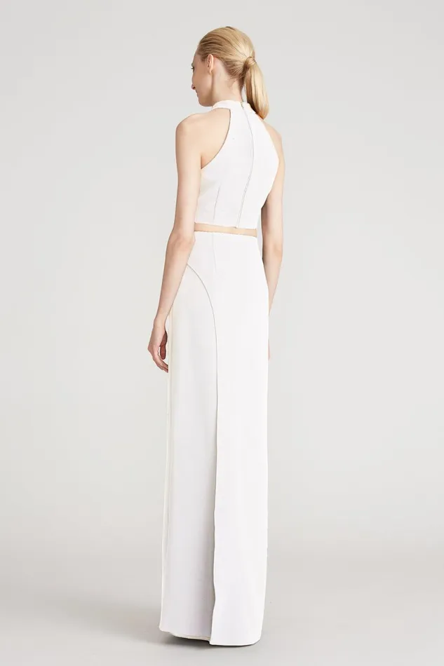 Bottoms Women Halston Rane Crepe Skirt Chalk