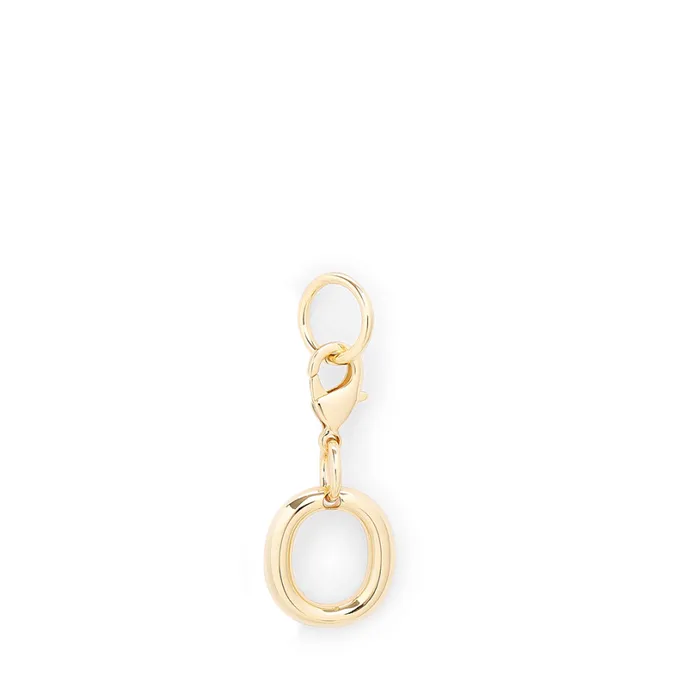 Charm Letter O Gold Color Women Lancel Key Ring
