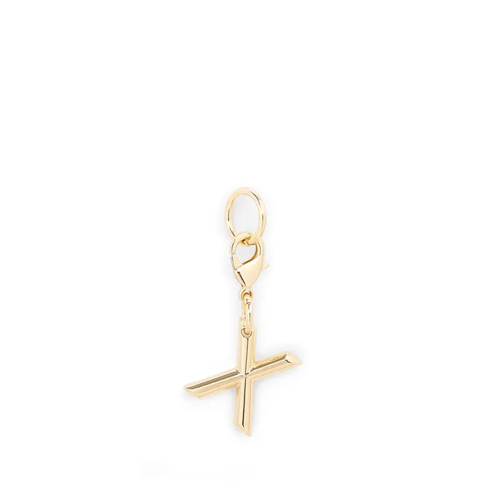 Charm Letter X Gold Color Women Lancel Charms
