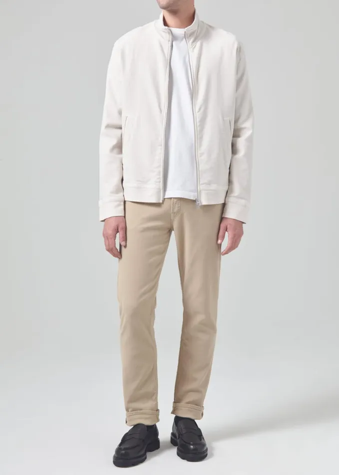 Citizens Of Humanity Adler Slim French Terry In Khaki Classic Men Pants