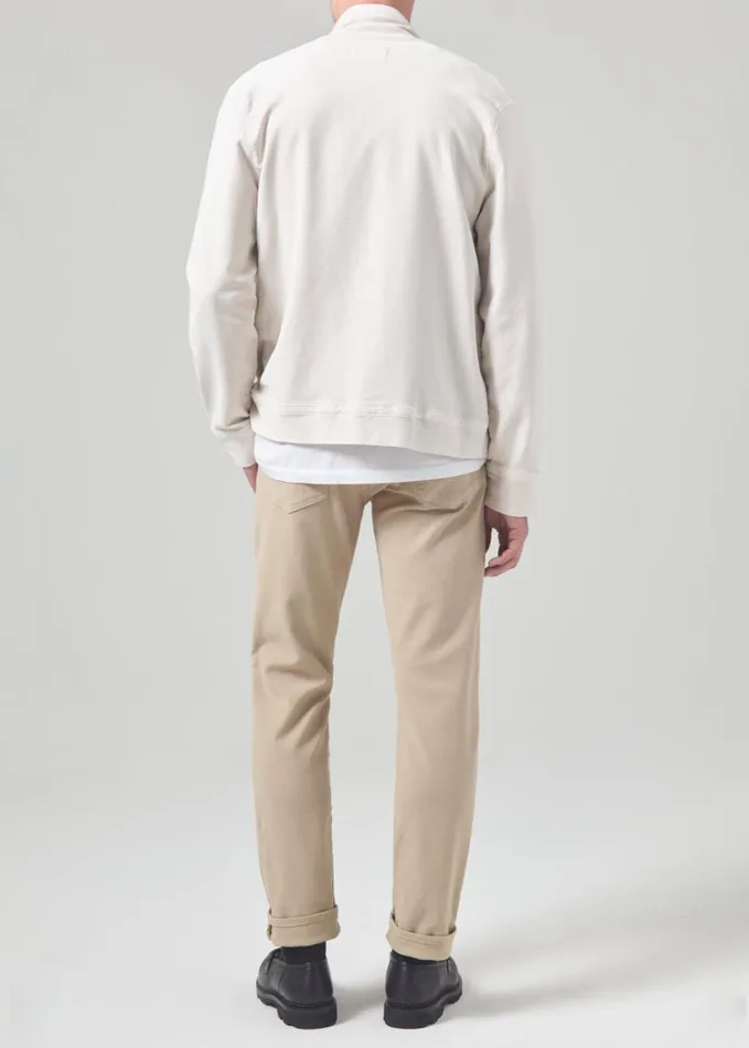 Citizens Of Humanity Adler Slim French Terry In Khaki Classic Men Pants