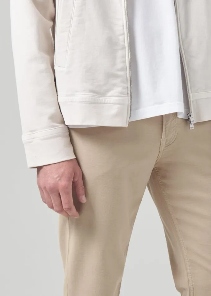Citizens Of Humanity Adler Slim French Terry In Khaki Classic Men Pants