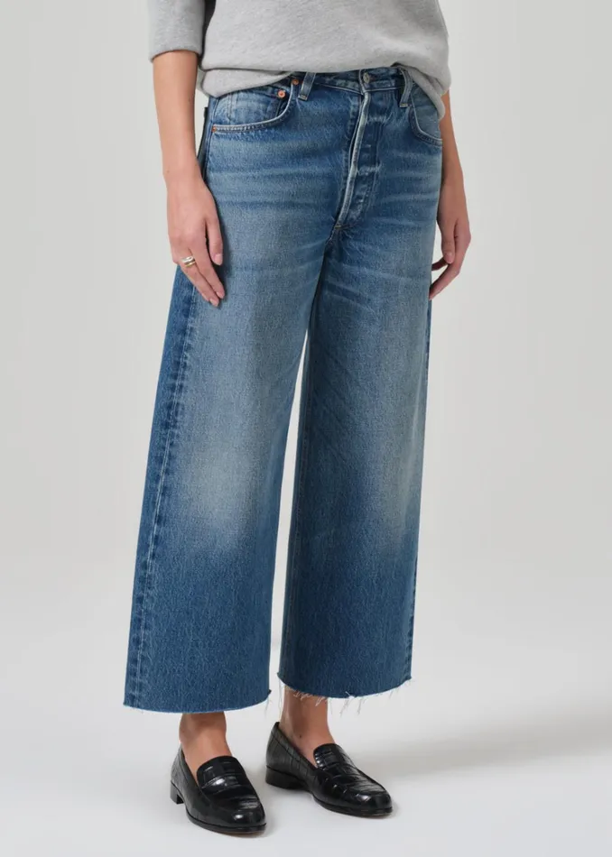 Citizens Of Humanity Ayla Raw Hem Crop In Doheny Women Petite