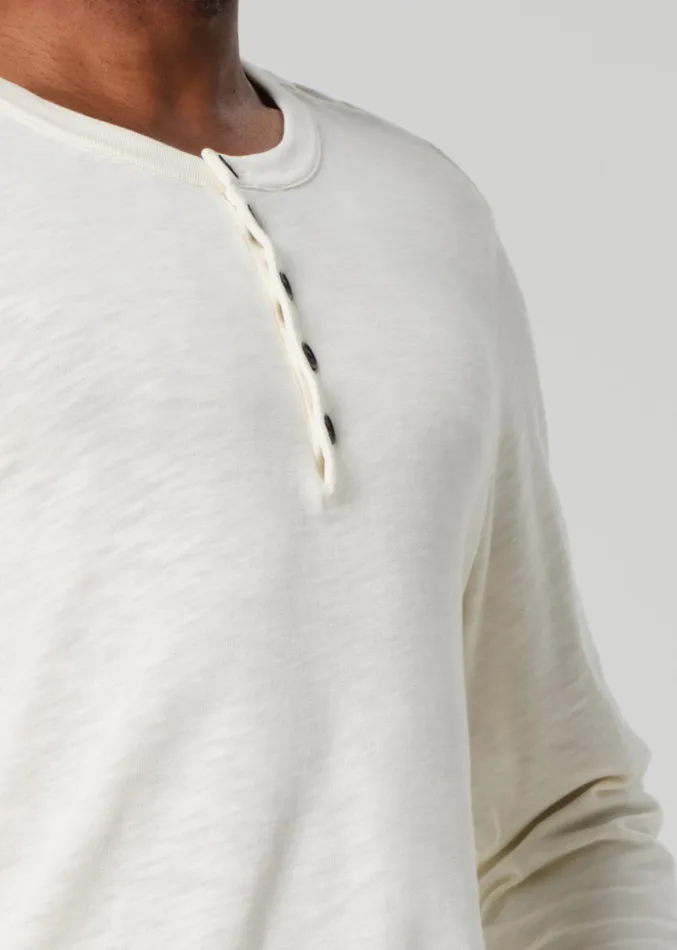 Citizens Of Humanity Classic Henley In Canvas Men Shirts