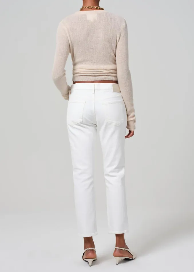 Citizens Of Humanity Emerson Mid Rise Relaxed 27034 In Pearl Women Jeans