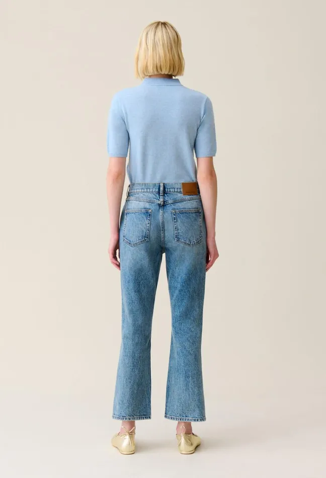 Claudie Pierlot Jean Louis Light Flare Jeans Denim Very Light Blue Women Jeans And Trousers Claudie Pierlot Jean Louis Light Flare Jeans Denim Very Light Blue Women Jeans And Trousers