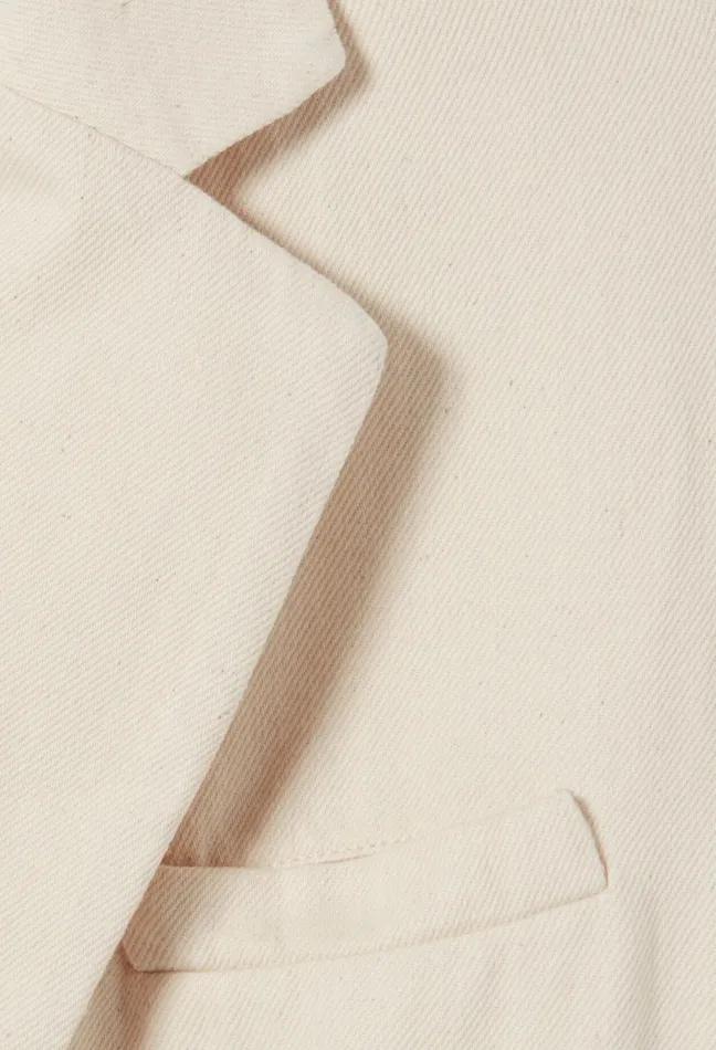 Claudie Pierlot Oversized Denim Blazer Light Beige Women Blazers Claudie Pierlot Oversized Denim Blazer Light Beige Women Blazers
