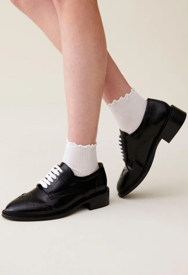 Claudie Pierlot Patent Leather Derbies Dualcolor Women Loafers