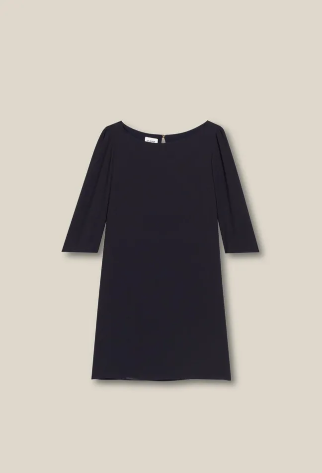 Claudie Pierlot Short Rififi Dress Navy Women Dresses Claudie Pierlot Short Rififi Dress Navy Women Dresses