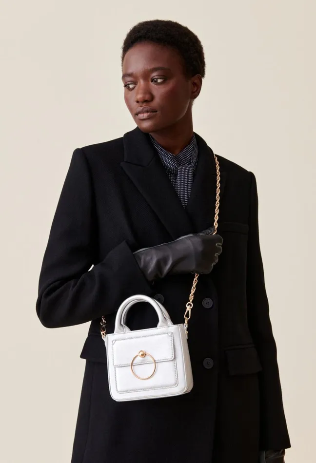 Claudie Pierlot Silver Anouck Nano Bag Silver Women Crossbody Bags