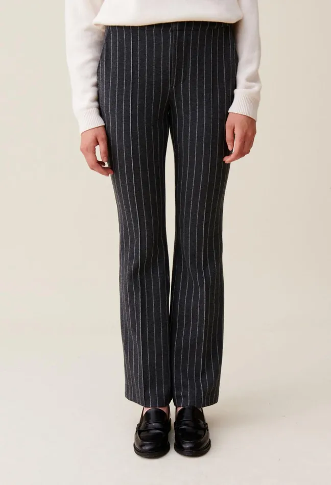 Claudie Pierlot Striped Flared Trousers Dualcolor Women Jeans And Trousers