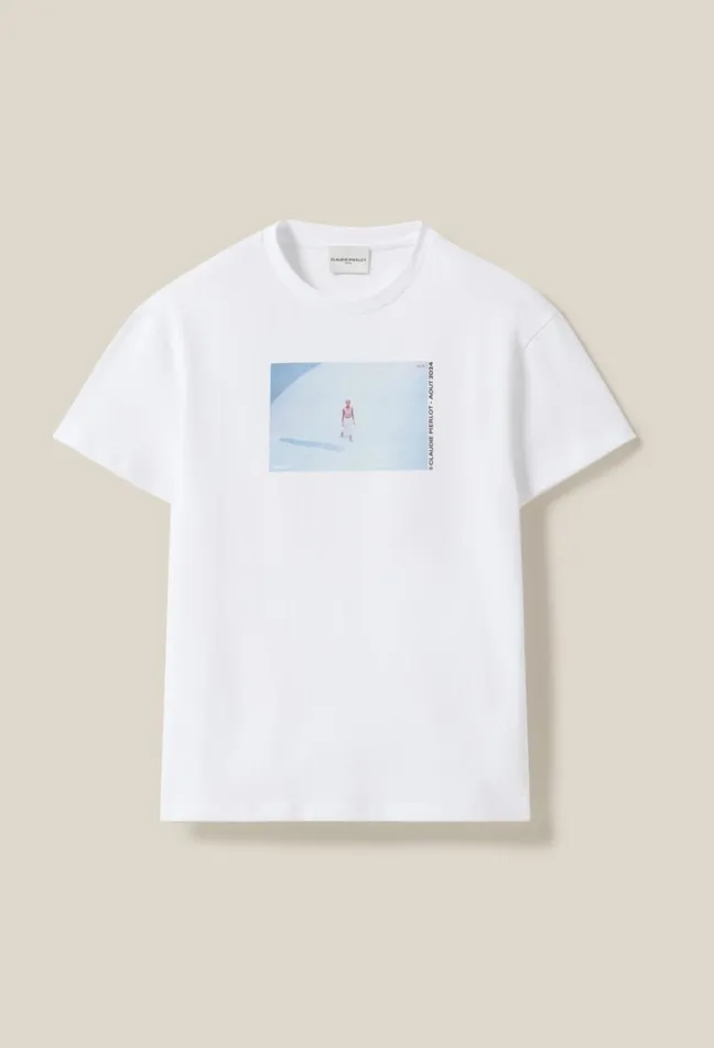 Claudie Pierlot TShirt Of The Month 8211 290824 Ecru Women TShirts Claudie Pierlot TShirt Of The Month 8211 290824 Ecru Women TShirts