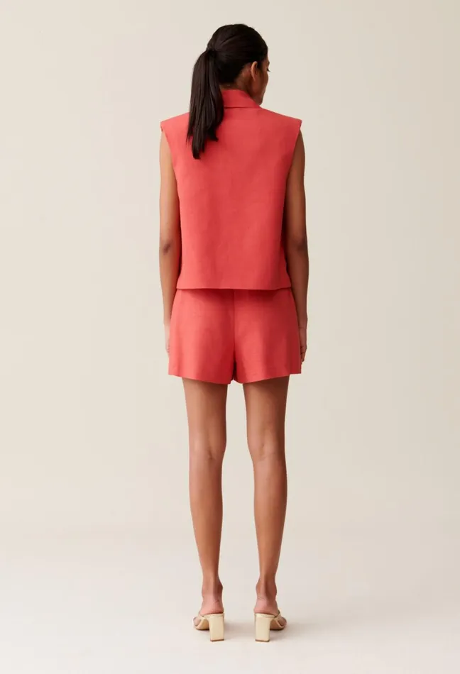 Claudie Pierlot Terracotta Tailored Jacket Terracotta Women Blazers Claudie Pierlot Terracotta Tailored Jacket Terracotta Women Blazers