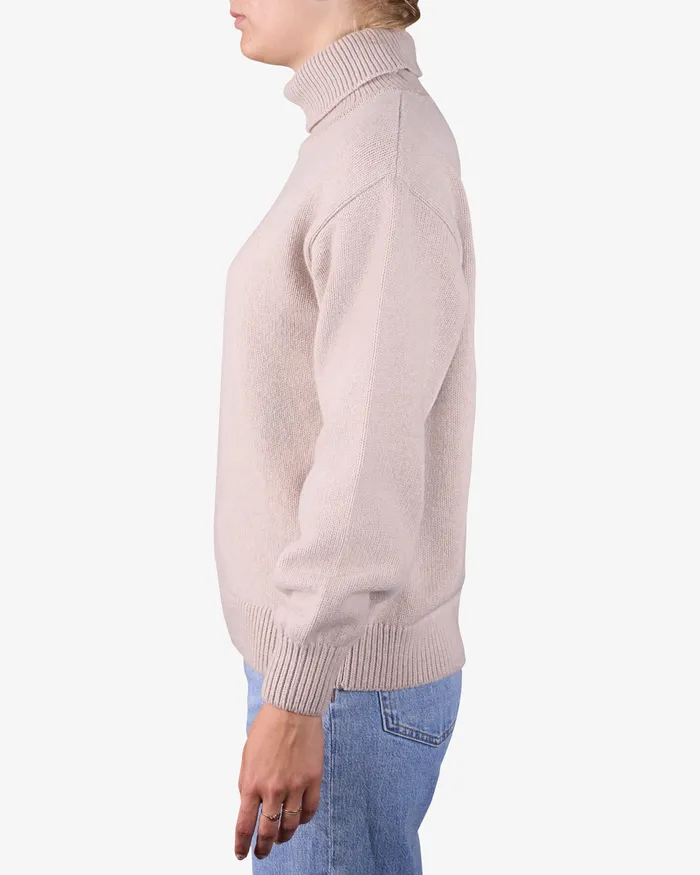 Colorfulstandard Knit Sweaters Women Merino Wool Turtleneck 8211 Honey Beige