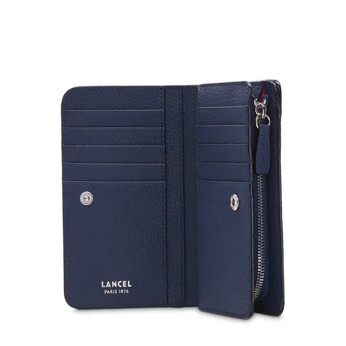 Compact Rectangular Zipped Wallet Petrol Women Lancel Purse Compact Rectangular Zipped Wallet Petrol Women Lancel Purse