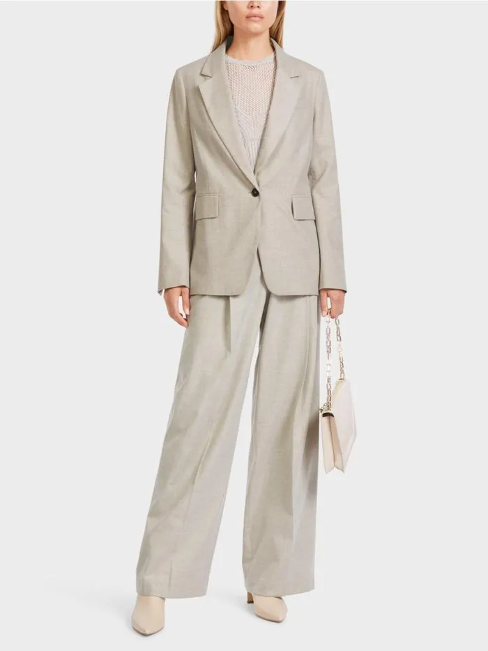 Damen Marc Cain Blazer Blazer Mit Lurex 034Rethink Together034 Dark Sand