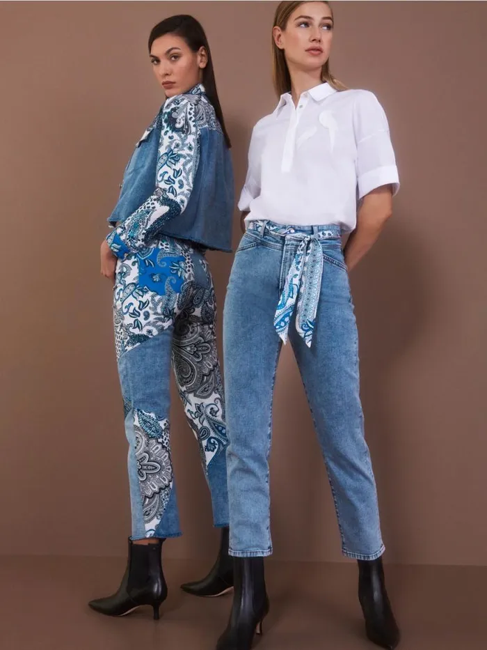 Damen Marc Cain Jeans 034Rethink Together034 Jeans RIAD Vintage Blue