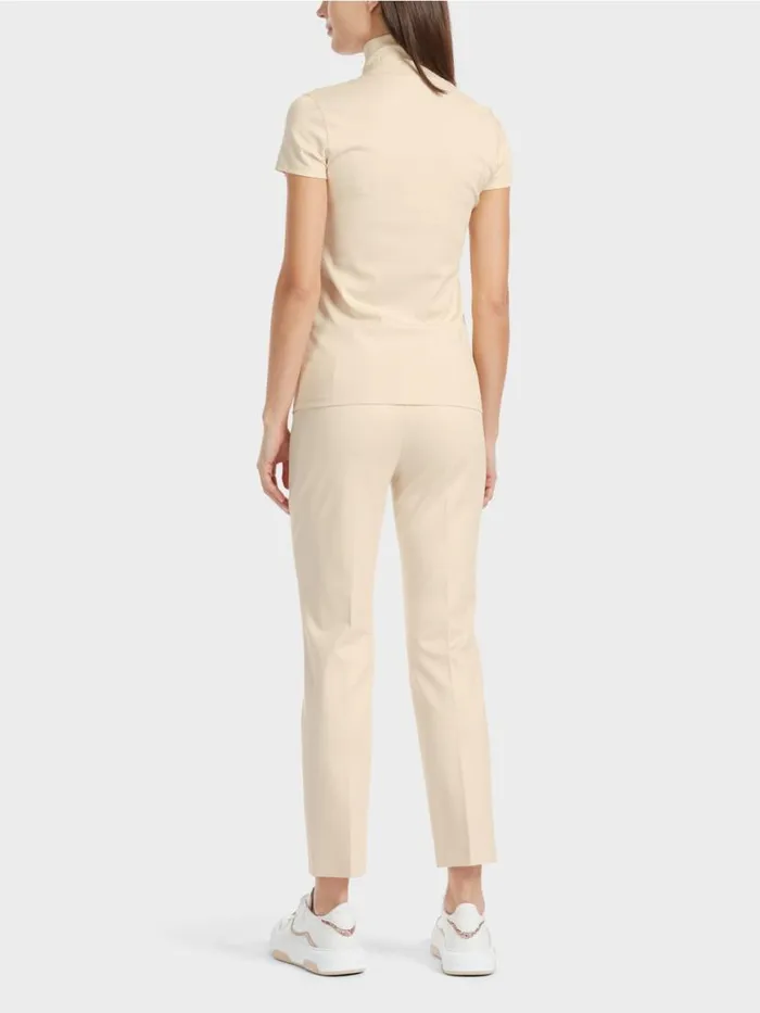 Damen Marc Cain Shirts and Tops Hochgeschlossenes TShirt Dark Cream