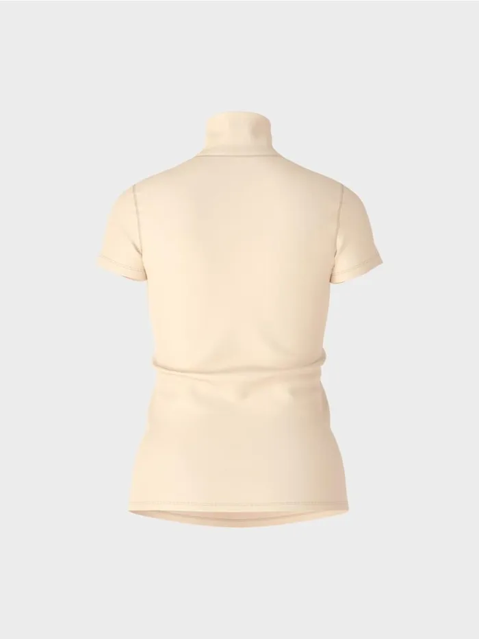 Damen Marc Cain Shirts and Tops Hochgeschlossenes TShirt Dark Cream
