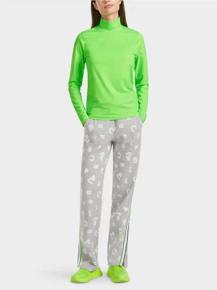 Damen Marc Cain Shirts and Tops Krpernahes LangarmShirt Bright Shocking Green