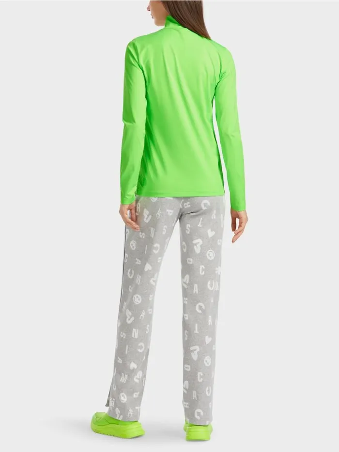 Damen Marc Cain Shirts and Tops Krpernahes LangarmShirt Bright Shocking Green
