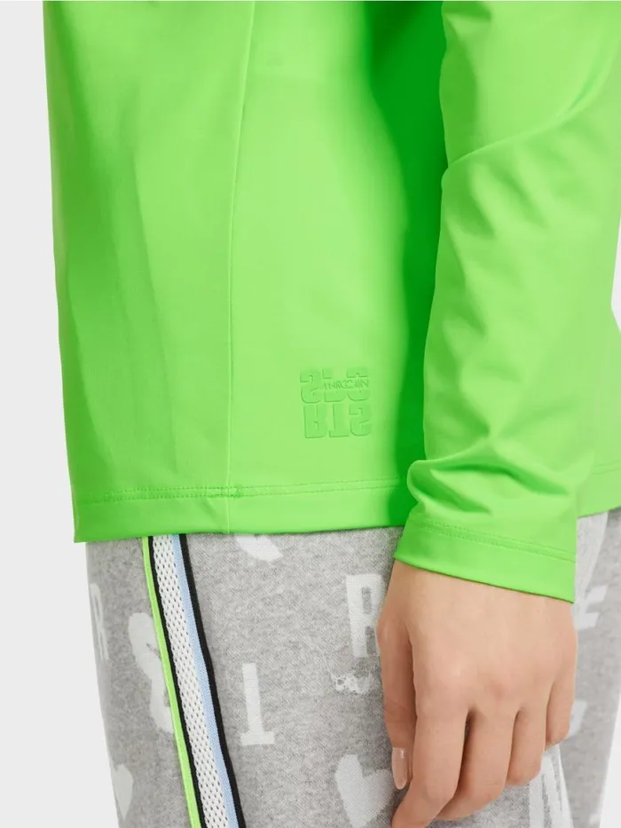 Damen Marc Cain Shirts and Tops Krpernahes LangarmShirt Bright Shocking Green